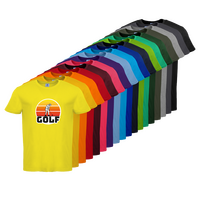 Tshirt, farbig bedruckt, Vorderseite, verschiedene Farben