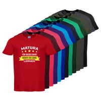 Tshirt, farbig bedruckt, Vorderseite, verschiedene Farben