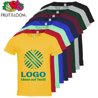 Herren-T-Shirt Premium, farbig - Fruit of the Loom, mit einer Druckposition