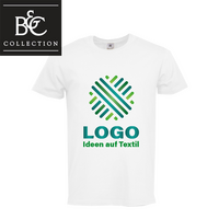 Herren-T-Shirt Premium, weiß - B&C Collection, mit einer Druckposition