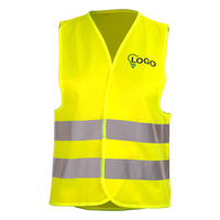 Hochwertige Polyester-Warnweste, 4/0-farbig bedruckt, BRUST