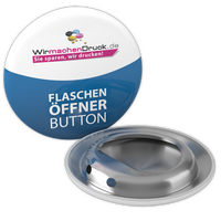 Flaschenoeffnerbutton, farbig bedruckt, Form