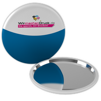 Spiegelbutton, farbig bedruckt, Rund