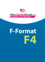 Hohlkammerplatte F4 Format (895 x 1280 mm) einseitig 4/0-farbig bedruckt (Topseller)