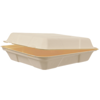 Holzfaser-Menübox eckig 24,5 x 24,5 x 7,5 cm, ungeteilt
