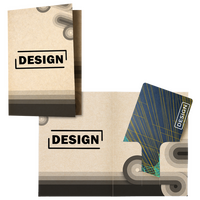 Kartenhülle Basic 7,5 x 10,5 cm, 1/1-farbig (schwarz) bedruckt