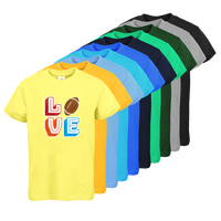 Tshirt, farbig bedruckt, Vorderseite, verschiedene Farben