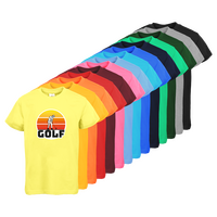 Tshirt, farbig bedruckt, Vorderseite, verschiedene Farben