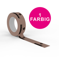 Klebeband (Breite 50 mm x Länge 50 m), Motivlänge 188 x 50 mm, 1-farbig bedruckt