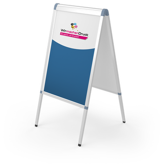 Kundenstopper PRIME DIN A1 (wetterfest), 31mm Rahmen, Sicherheitssecken, mit Plakaten