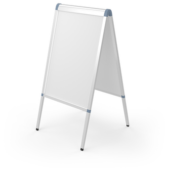 Kundenstopper PRIME DIN A1 (wetterfest), 31mm Rahmen, Sicherheitssecken, ohne Plakate