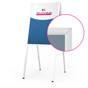 Kundenstopper STANDARD DIN A1, 32mm Rahmen, Gehrungsecken, mit Plakaten