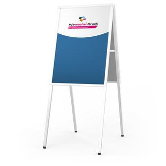 Kundenstopper STANDARD DIN A2, 25mm Rahmen, Rundecken, mit Plakaten