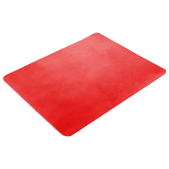 Kunstleder-Mousepad mit Unterseite aus Gummi (22 x 18 cm), ohne Werbeanbringung
