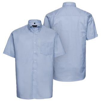 Kurzarmbluse, Oxford Tailored Fit - Russell, Muster