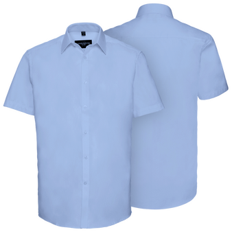 Kurzarmhemd, Herringbone Tailored Fit - Russell, Muster