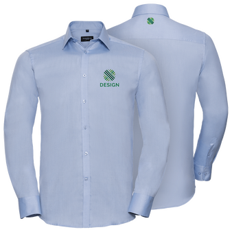 Langarmhemd, Herringbone Tailored Fit - Russell