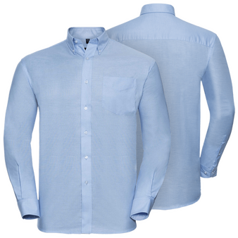 Langarmhemd, Oxford Classic Fit - Russell, Muster
