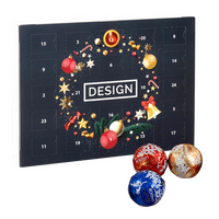Lindt Lindor Wand-Adventskalender, 4/0 farbig bedruckt