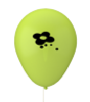 luftballon-metallic-27-cm-10farbig-schwarz-einseitig-bedruckt