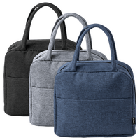 Lunch-Kühltasche mit Reißverschlussfach, ohne Werbeanbringung