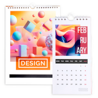 Monatskalender 15 Blatt (12 Monate + 3 Deckblätter) einseitig bedruckt 4/0 farbig, DIN A3 hoch (297 x 420 mm)