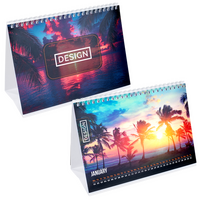 Monatstischkalender zum Aufstellen 13 Blatt (12 Monate + Deckblatt) DIN A4 quer (297 x 210 mm)