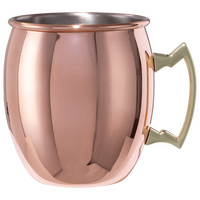 Kupfferfarbener Becher mit Henkel unbedruckt