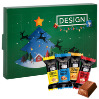 Multi Adventskalender: Lindt HELLO Mini Sticks, 4/0 farbig bedruckt