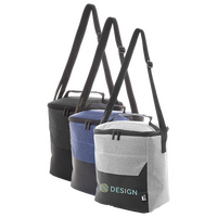 Picknick-Kühltasche mit Reißverschluss, Tragegriff und Fach