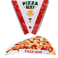 Pizzaecken Verpackung einseitig bedruckt 4/0-farbig