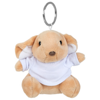 brauner Hase mit weißem T-Shirt unbedruckt