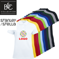 Poloshirt Damen, Organic - mit ZWEI Druckpositionen