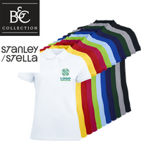 Poloshirt Damen, Organic - mit ZWEI Stickpositionen