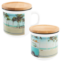 Tasse bedruckt von vorn und seitlich