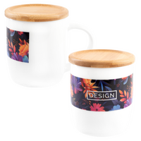 Tasse bedruckt von vorn und seitlich