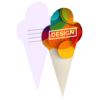 Postkarte, Stanzform Eis