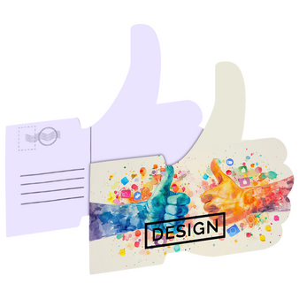 Postkarte, Stanzform Facebook