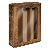 Praesentkarton, Holz mit Sichtfenster