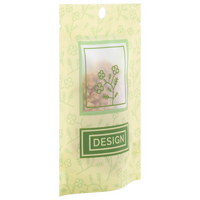 Recycelbarer Folien-Standbodenbeutel 8 x 13 x 5 cm mit individuellem Boden  (Abb. mit Rundloch)