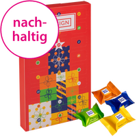 RITTER-SPORT-Adventskalender, 4/0-farbig bedruckt