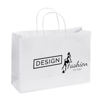 Papiertragetaschen mit Papierkordeln, 25 x 21 x 9 cm, 1/0 farbig