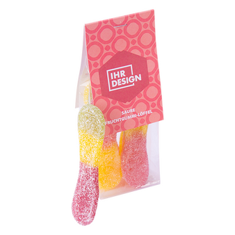 Fruchtgummi, farbig bedruckt, Bunt