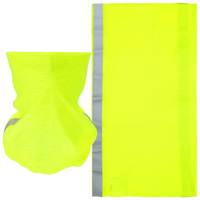 Schlauchschal aus Polyester mit Reflektorstreifen, ohne Werbeanbringung