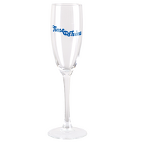 Sektglas frontal Siebdruck