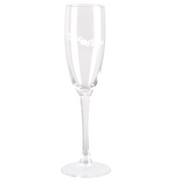 Sektglas frontal graviert