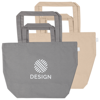 Shopper aus recycelter Baumwolle mit vier Henkeln