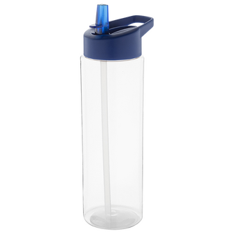 Sportflasche aus RPET mit Flip-Top-Deckel, 650 ml, ohne Werbeanbringung