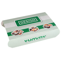 Sushibox L (21 x 15 x 5 cm) einseitig bedruckt 4/0-farbig