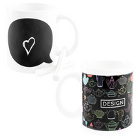 Tasse von beiden Seiten gezeigt